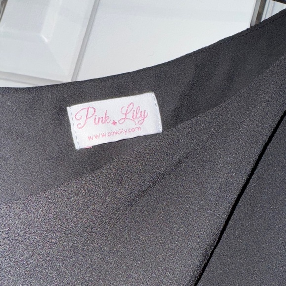 Pink Lily Black One-Shoulder Dress - Picture 4 of 5